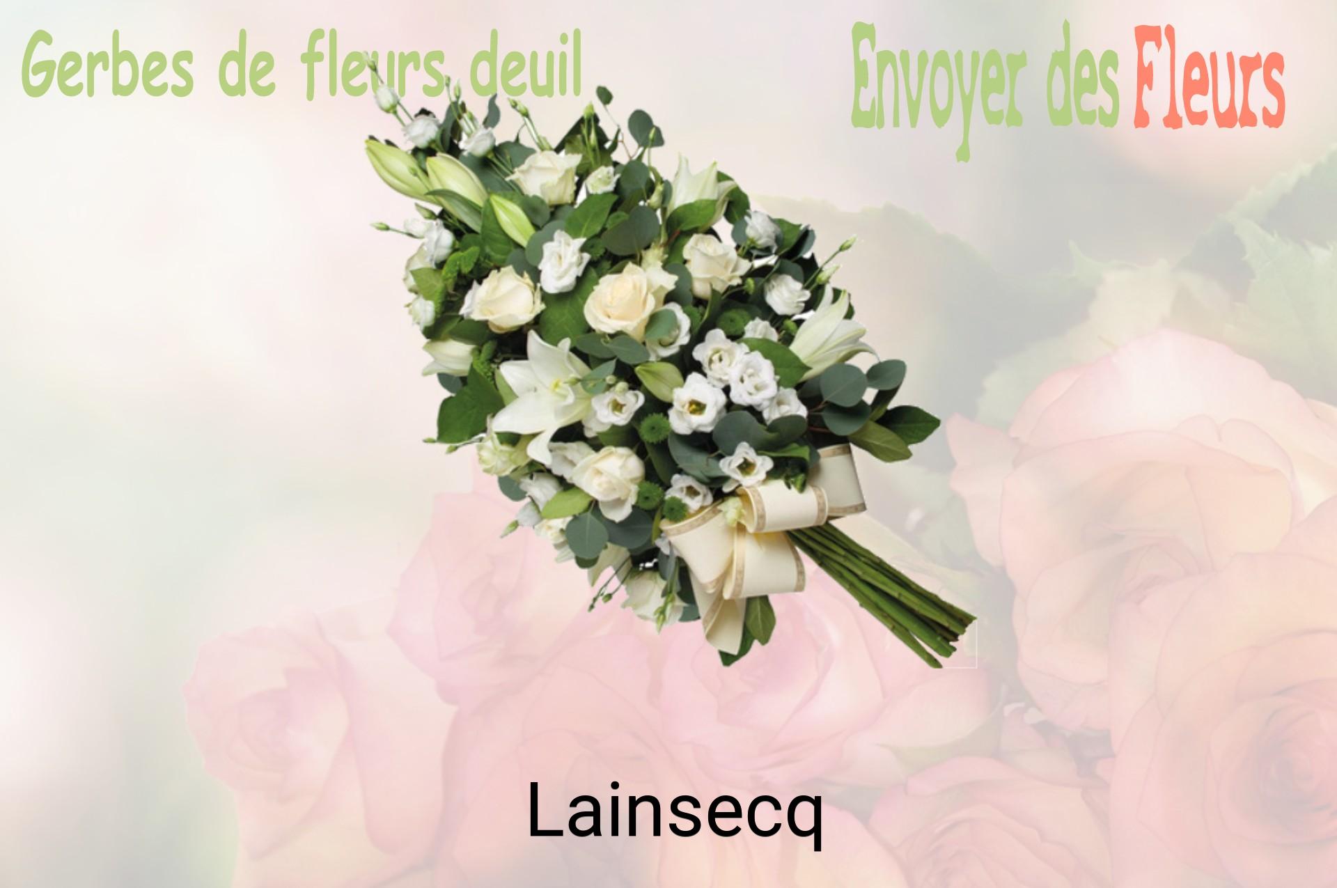 Gerbe de fleurs de deuil livrée à Lainsecq